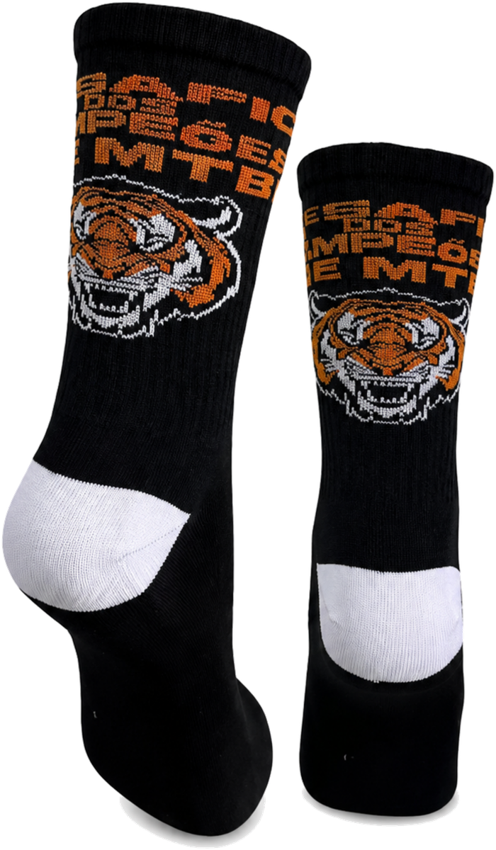 Meia personalizada Socks Lab com o logo do cliente aplicado